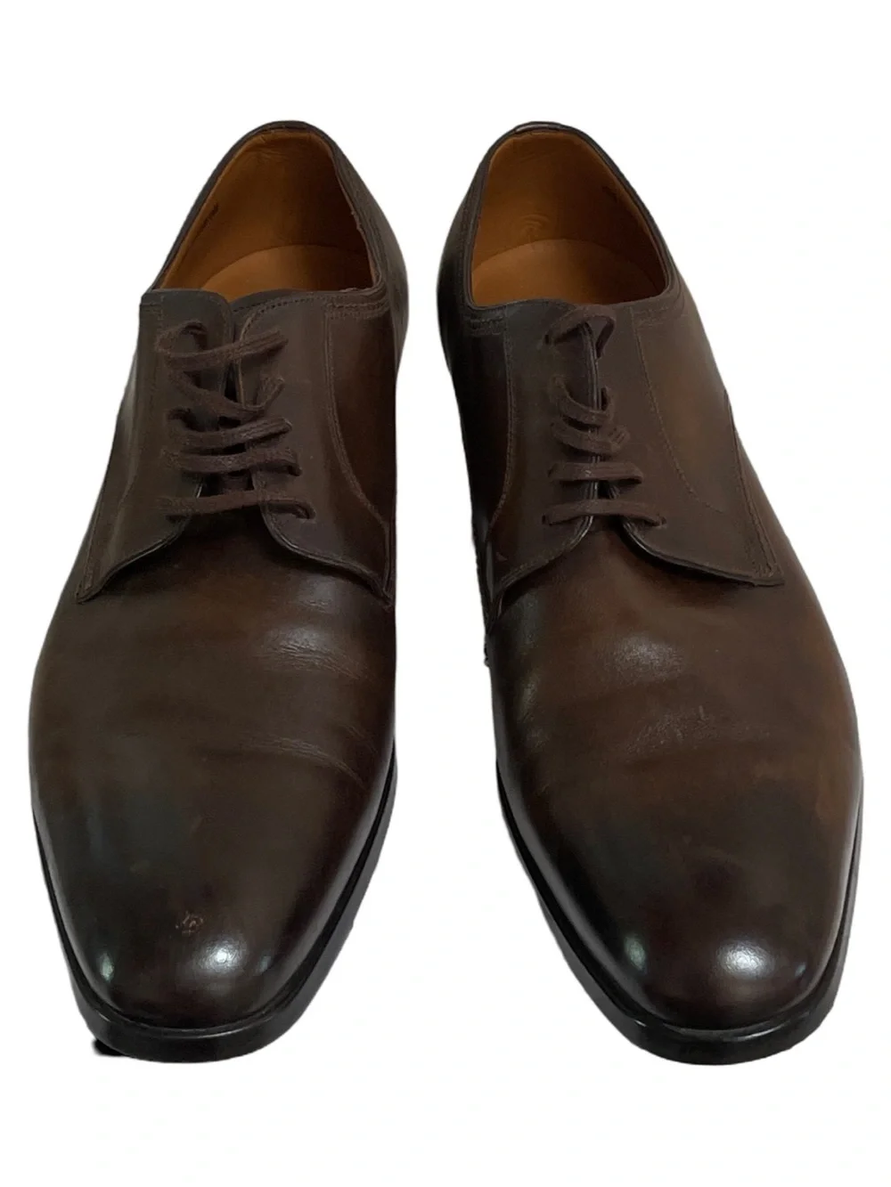 Bally Dark Brown Leather Derby Shoes